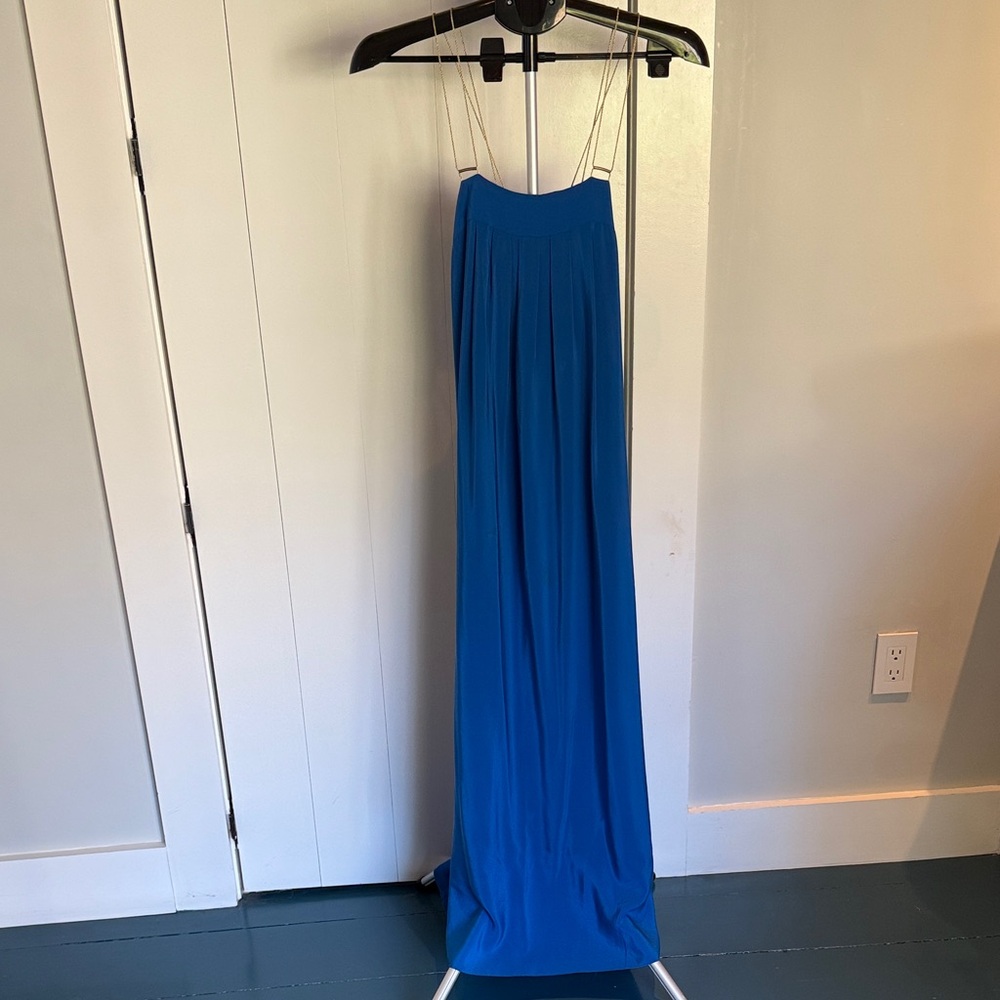 HD IN PARIS Elegant Blue Maxi Dress Size 8
